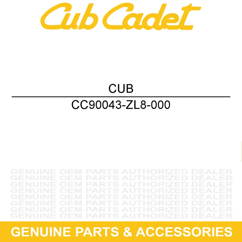 Low Price CUB CADET 90043-ZL8-000 BOLT-STUD SHROUD