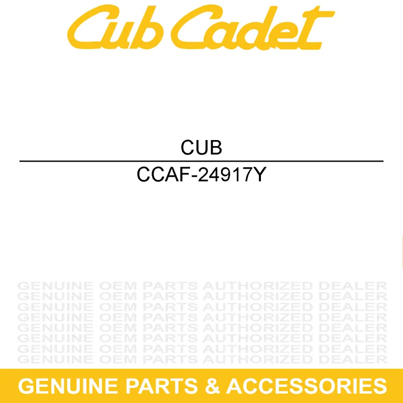 CUB CADET AF-24917Y Flow Control Arm Free Returns