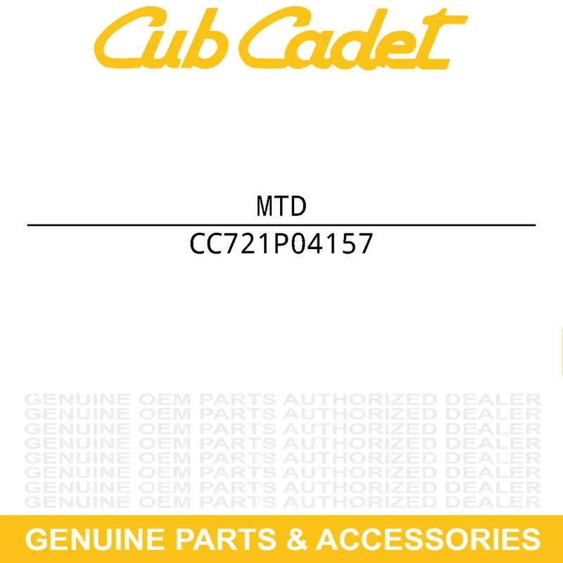 Authentic MTD 721P04157 Gasket