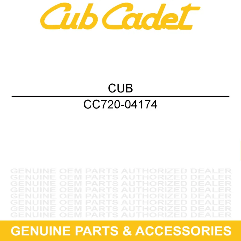 CUB CADET 720-04174 GRIP: 1.18 X 3.33 One Day Deal