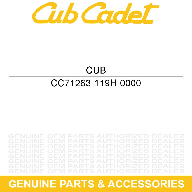 Shop Now CUB CADET 71263-119H-0000 SEAT LOCKER COVER