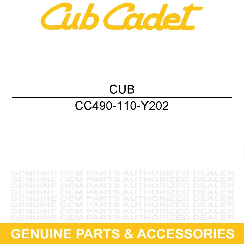 CUB CADET 490-110-Y202 BLD SET:SM S:42":X Trending