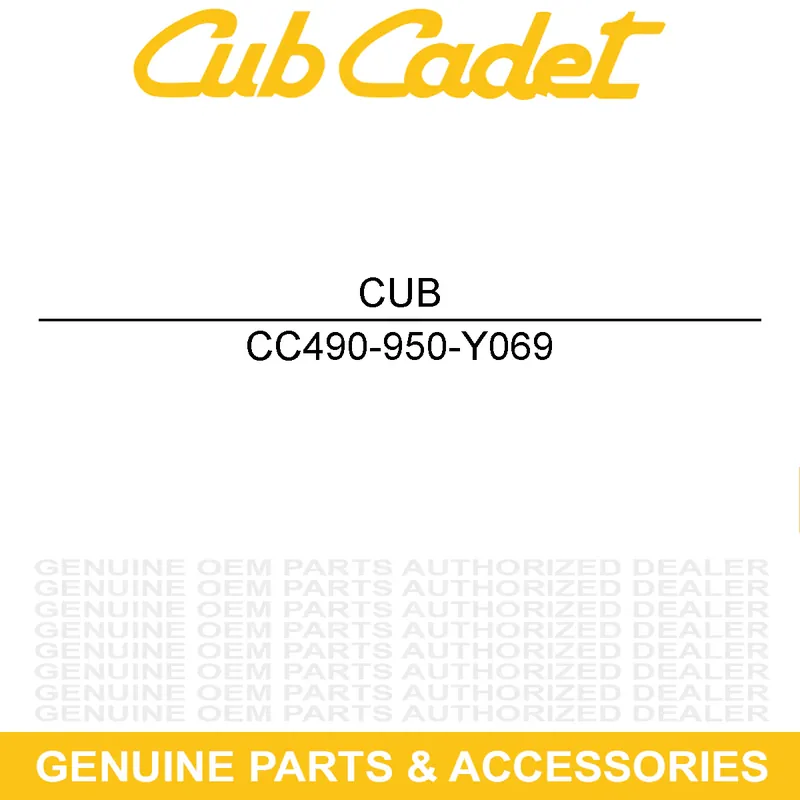Buy Online CUB CADET 490-950-Y069 Spark Plug Fuel Filter Kit