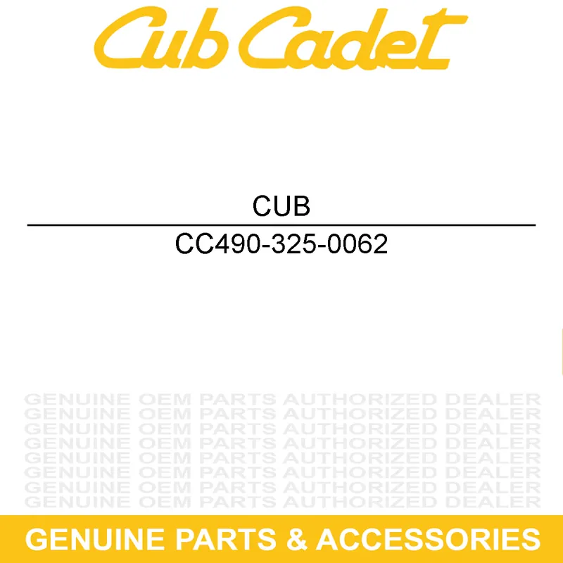 Shop Now CUB CADET 490-325-0062 WHEEL ASM-13X5-6 F