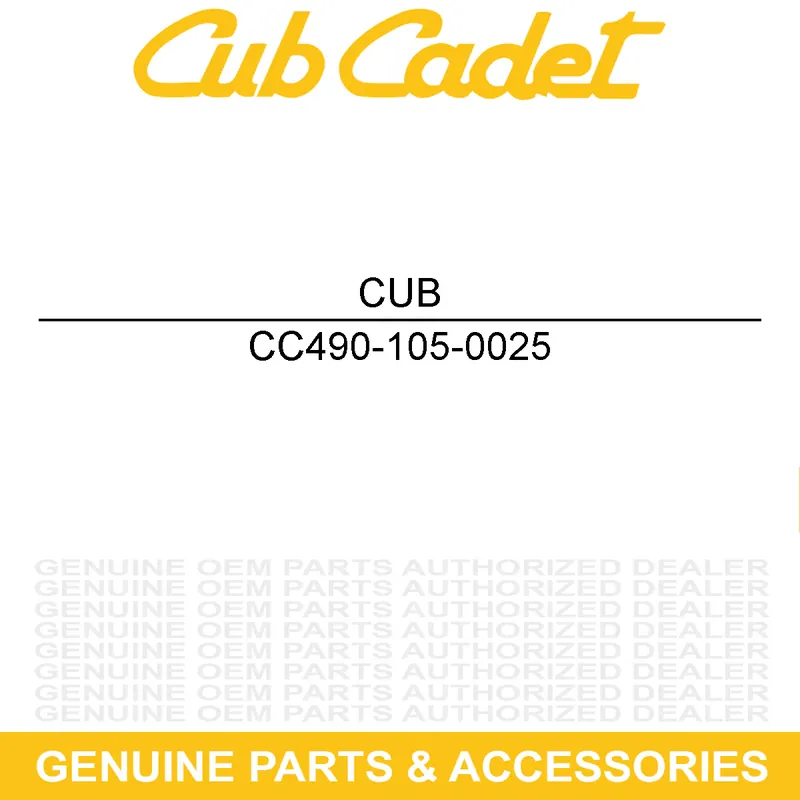 Flash Sale CUB CADET 490-105-0025 BLD: EDGER: 8.2 X