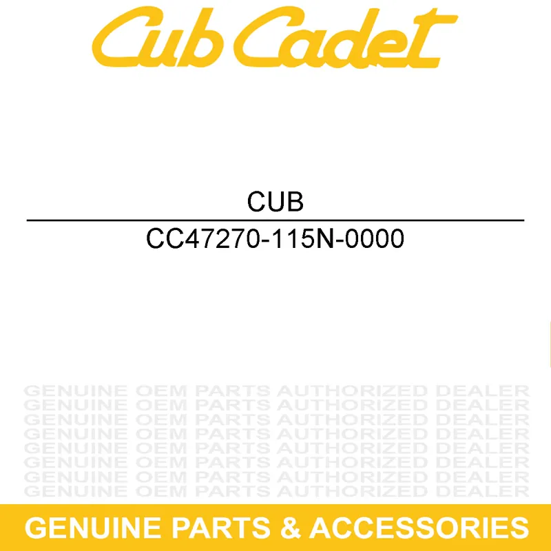 CUB CADET 47270-115N-0000 REAR RIGHT C.V. AX Price Drop