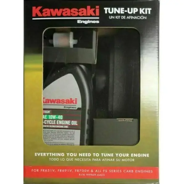 Hot Picks Kawasaki 10W-40 Tune-Up Kit for All FR 730V, 691V, 651V All FS Series Carbureted & EFI Engines