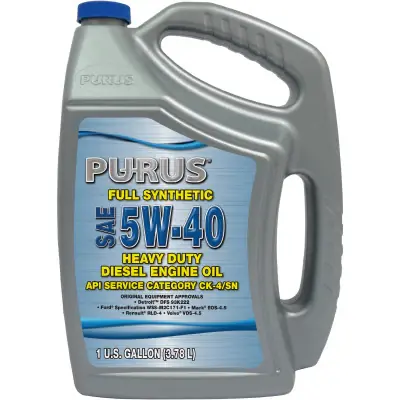 Sale PURUS® SYNTHETIC SAE 5W-40 API CK-4 ENGINE OIL