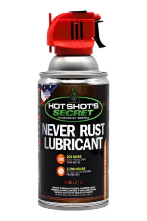 Fan Favorite Hot Shot's : Never Rust Lubricant - 9 OZ Spray Can