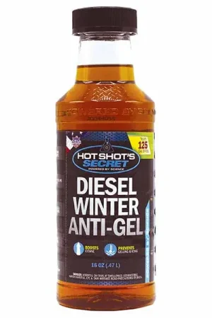 Hot Shot's : Diesel Winter Anti-Gel - 16 OZ Round Bottle - Fuel Additive Time-Limited