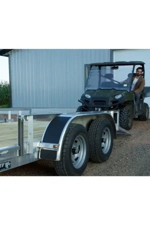 Cheap Trophy Trailer - TANDEM AXLE - OPEN SIDE - Aluminum Utility Trailer - Sizes: 12ft - 16ft