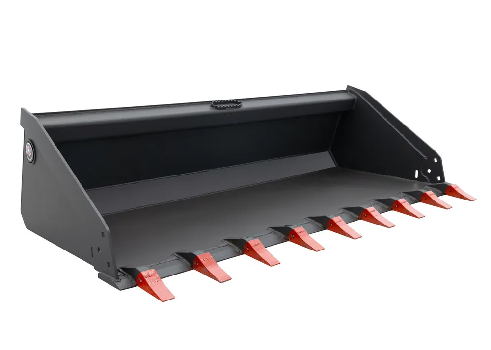 72" Wide Skid Steer Long Bottom Bucket With Teeth Place Order
