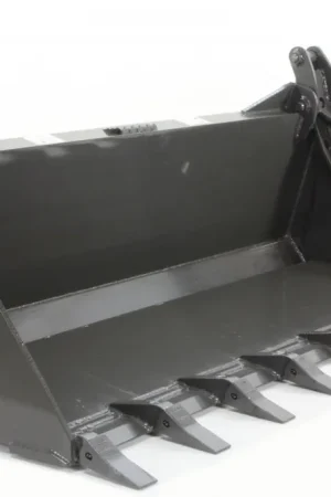 Hot Deal 84" Wide Skid Steer 4 In 1 Combination Bucket With Teeth (Industrial Series)