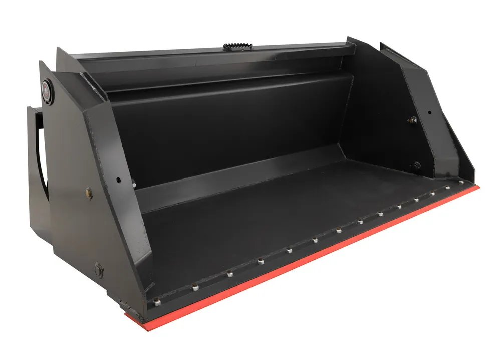 84" Wide Skid Steer High Dump Bucket Attachment With Bolt on Edge Professional Grade