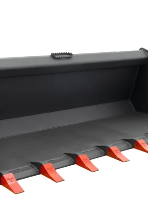84" Wide Skid Steer Track Duty Bucket With Teeth Professional Grade