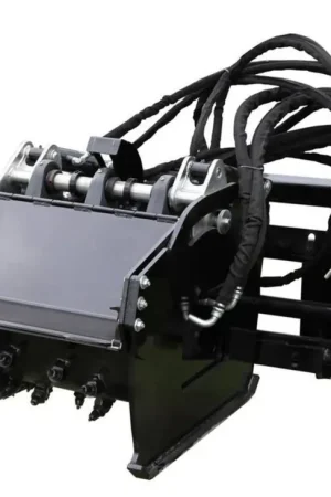 Clearance 24" Wide Skid Steer Planer Attachment High Flow (25-40 gpm)