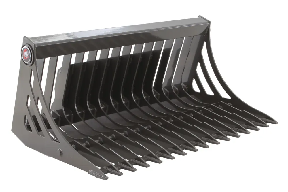 Save Now 44" Wide Mini Skid Steer Rock Bucket With Teeth (New)