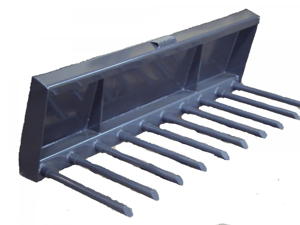 Discount 66" Wide Skid Steer Tine Bucket Attachment 1.5" x 30" Tine