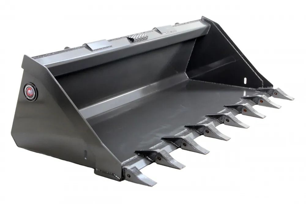 Shop Now 78" Wide Skid Steer Low Profile Bucket with Teeth