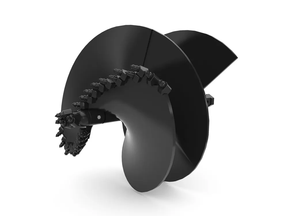 24" Dia Auger Bit Rock Style For Rock | Shale 2" Hex Collar Seasonal Sale