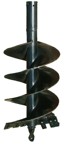 18" Dia x 3' Long Auger Bit HDF Style for Standard Digging | 2" Hex Collar Today Only