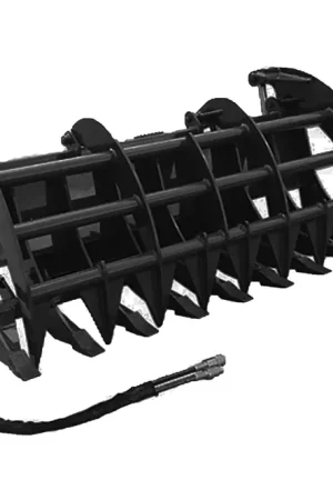 72" Wide Skid Steer Grapple Rake Attachment Industrial Series Fresh Stock