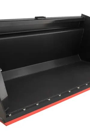 High Quality 96" Wide Skid Steer High Dump Bucket Attachment With Bolt on Edge
