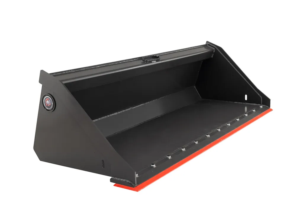 New Release 78" Wide Skid Steer Low Profile Bucket With Bolt on Edge