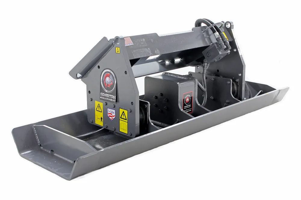 Authentic 72" Wide Skid Steer Vibratory Plate Compactor Attachment