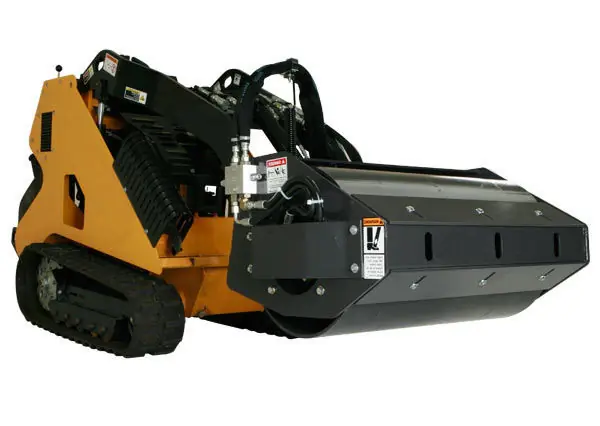 Budget 36" Wide Mini Skid Steer Vibratory Roller With Smooth Drum (6-9 gpm) for Toro | Boxer | Ditch Witch | Vermeer | Kubota Mount