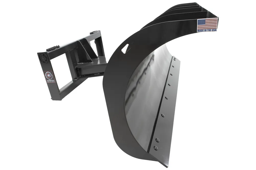 108" Wide Skid Steer Manual Angle Snow Blade With Curved Top (Economy Series) Latest