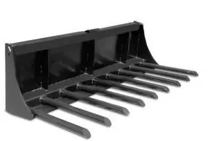 Order Now 84" Wide Skid Steer Tine Bucket Attachment 2" x 33" Tine