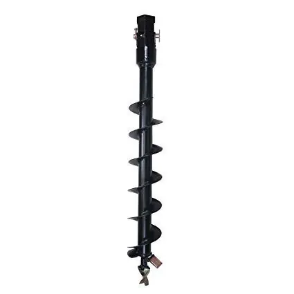 Seasonal Sale 9" Dia x 3' Long Auger Bit HDF Style for Standard Digging | 2" Hex Collar