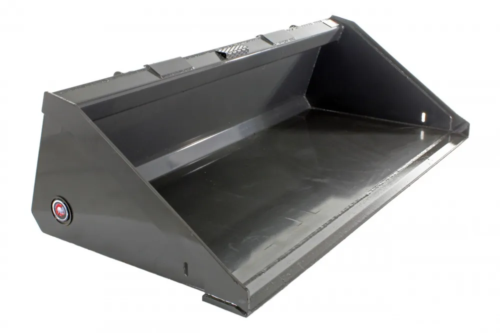 Free Returns 72" Wide Skid Steer Long Bottom Bucket With Bolt on Edge