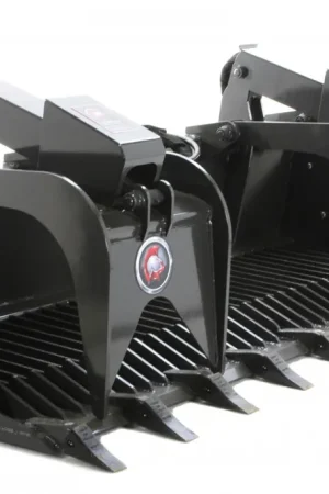72" Wide Skid Steer Rock Grapple Bucket With Teeth Trending