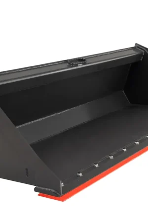72" Wide Skid Steer Low Profile Bucket With Bolt on Edge Genuine
