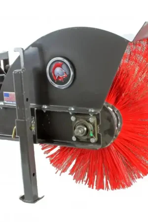 48" Wide Mini Skid Steer Hydraulic Angle Broom With All Poly Brush (Professional Series) New Arrival