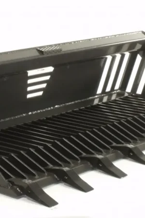 72" Wide Skid Steer Rock Bucket Attachment With Teeth Premium