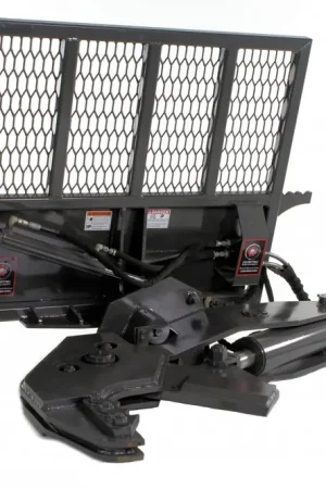 Reduced Price Skid Steer Tree Shear Attachment That Cuts Up To 12" Dia Trees With Hydraulic Rotation