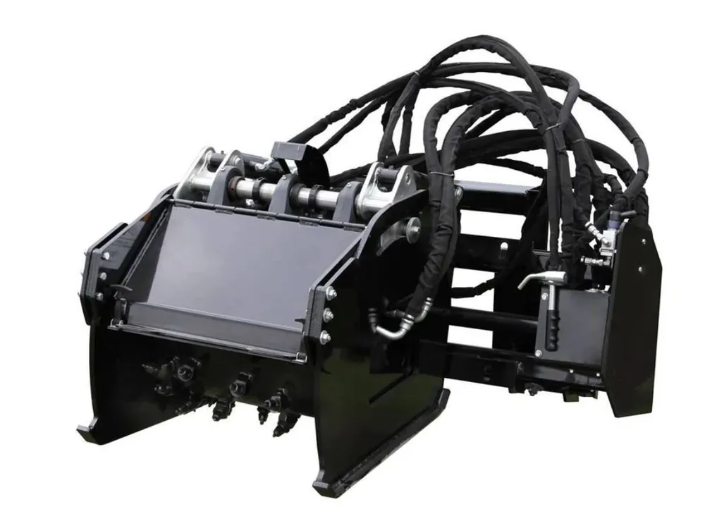 Fresh Stock 48" Wide Skid Steer Planer Attachment High Flow (25-50 gpm)