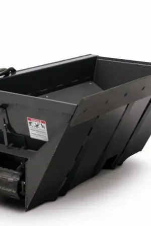 72" Wide Skid Steer Side Discharge Bucket for Saw Dust | Mulch | Silage Factory Price