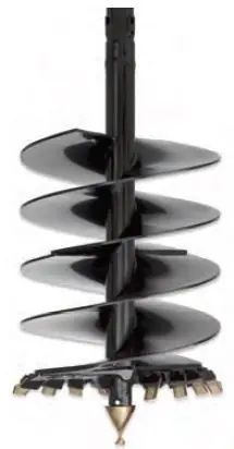 Price Cut 18" Dia Auger Bit HDC Style for Moderate Digging | 2" Hex Collar
