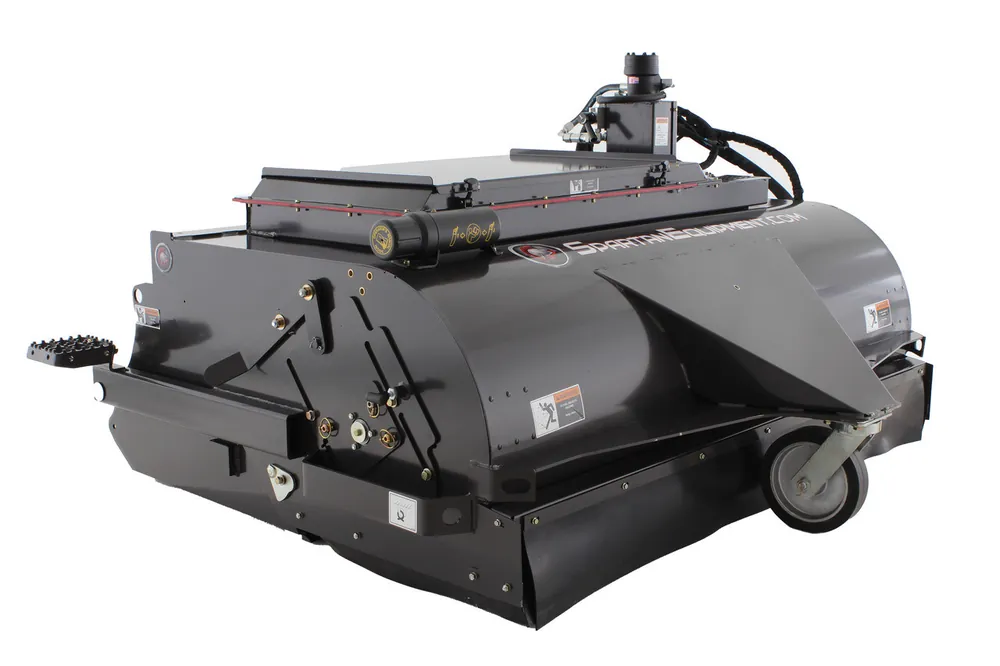 Get Yours 72" Wide Skid Steer Boxbroom Sweeper Attachment SEVS Series Poly|Wire Brush (15-25 gpm)