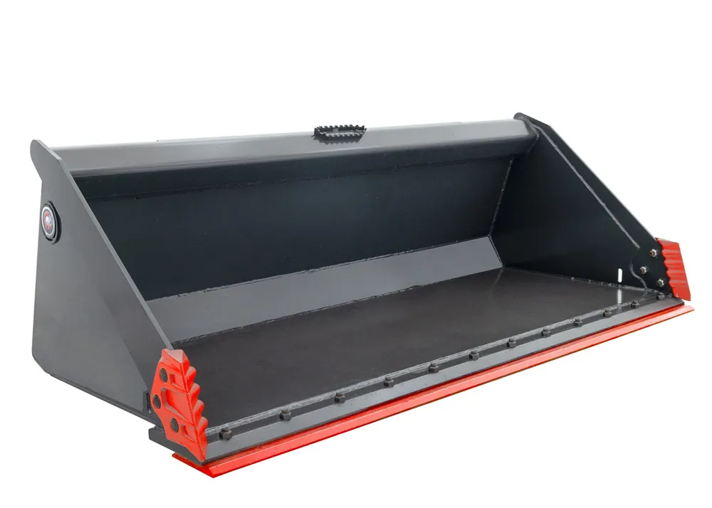 High Quality 72" Wide Skid Steer Track Duty Bucket With Bolt on Edge