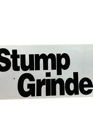 Best Seller (16249) R/B 783544.DOS:DECAL: STUMP GRINDER