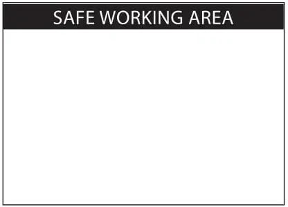 Same Day Shipping (29454) DECAL Safe Working Area