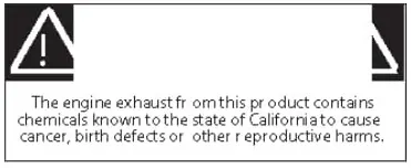 Budget (29473) Decal Warning Engine Exhaust