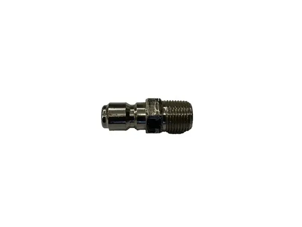 Secure Checkout (777913) 3/8" Plug X 3/8"M NPT Steel Hardened Zinc Plated