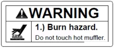 Top Rated (788936) BURN HAZARD DECAL AC