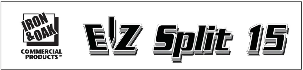 Fast Shipping (BR002305) DECAL - 15 TON E-Z SPLIT LOGO
